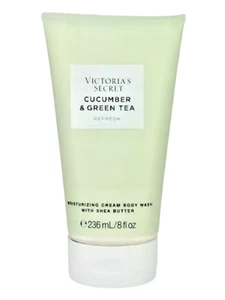 VICTORIA'S SECRET CUCUMBER & GREEN TEA MOISTURIZING CREAM BODY WASH 8 oz NEW - Picture 1 of 1