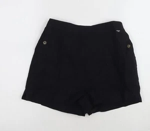 Superdry Women's Black Culotte Shorts, XS, Cotton Blend - Picture 1 of 12