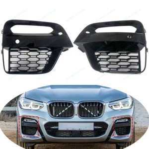 Front Bumper Fog Light Cover Grille l Fit For BMW X3 G01 X4 G02 2018-2020,LH&RH - Picture 1 of 9