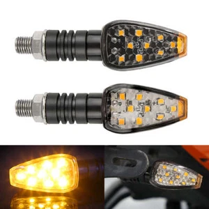 2Pcs 9LED Motorcycle Turn Signal Lights Indicator Blinker Side Lights Front&Rear - Picture 1 of 14