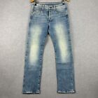 Gstar 3301 Straight Denim Jeans Mens W30xL32 (30x30) Faded Blue
