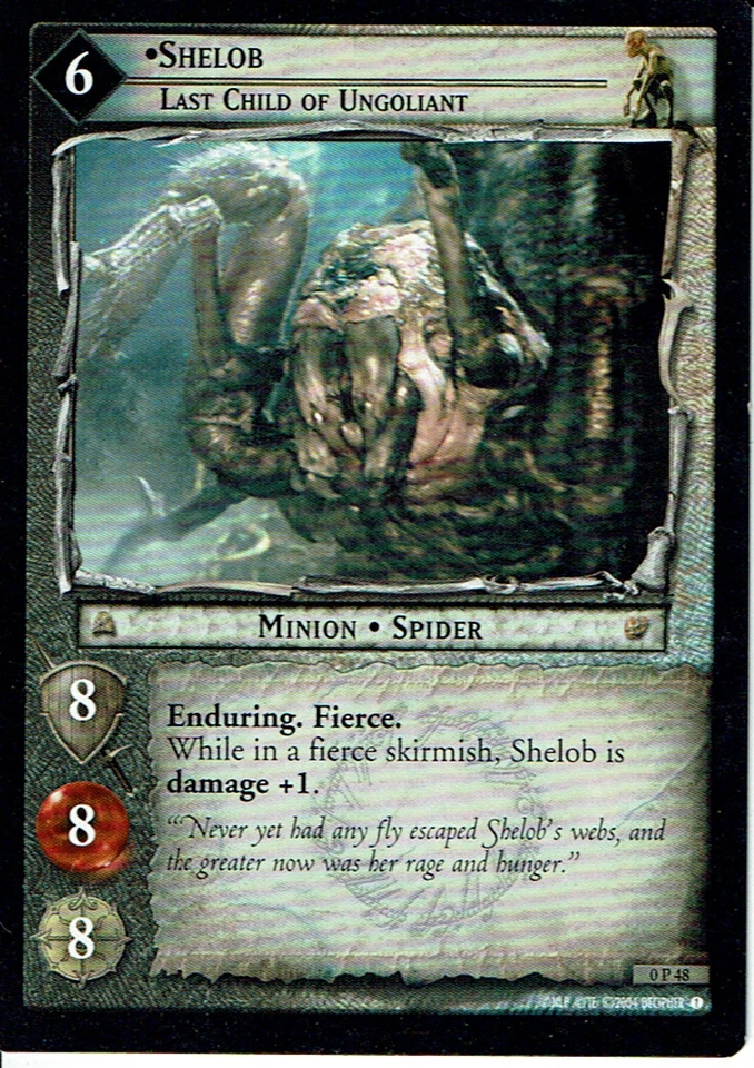 LORD OF THE RINGS TCG PROMO CARD 0P48 SHELOB, LAST CHILD ex - Image 1 of 1