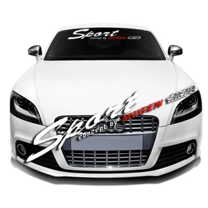 1 pieza de calcomanía de carreras JDM Sport Concept de Mugen pegatina parabrisas delantero coche escorpa - Imagen 1 de 12