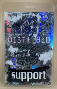 DISTURBED 2001 MUSIC AS A WEAPON TOUR LAMINATED BACKSTAGE PASS Support - Picture 1 of 2