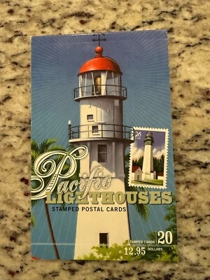 UX508a with 504 to 508 Pacific Lighthouses 15 Stamped Postal Cards Set Partial - Image 1 of 2