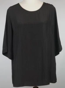 Mela Purdie Select Blouse Curve Plaza T Top Size XS or AUS8 Dark Chocolate TV514 - Picture 1 of 6