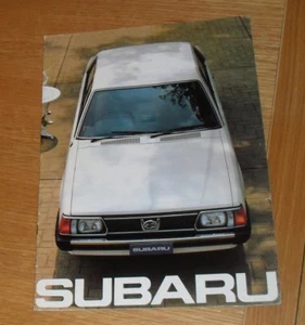 Subaru Brochure 1982 Hatchback Saloon Station Wagon MV 1800 4WD 1600 1300 - Picture 1 of 1