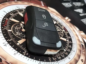Porsche Key Fob Remote Keyless Entry In Very Good Condition 5 Button - Foto 1 di 6