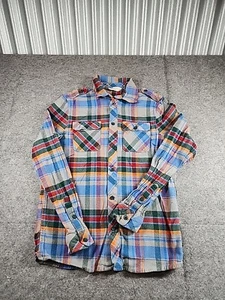 H&M Flannel Boys 14+ Youth Plaid Flannel Long Sleeve Button Down 100% Cotton - Picture 1 of 11