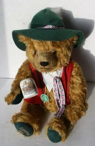 Hermann Teddy Bear 75th Birthday Octoberfest Limited Edition Jointed Musical Mug - Picture 1 of 1