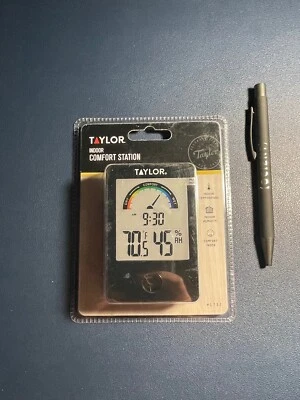 Taylor Indoor COMFORT STATION Level Hygrometer Digital Thermometer Humidity 1732 - Image 1 of 2