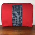 Ikea Laptop Case Pouch Bag (Inside Dimensions 14In X 11In) Zippered Red Gray