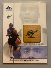 A12,850 - 2000-01 SP Game Floor Authentic Floor #CA Courtney Alexander