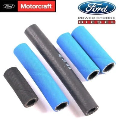 7.3 Diesel Powerstroke Fuel Filter Lift Pump Hose Lines 94-97 Ford F250 F350 OEM - Image 1 of 4