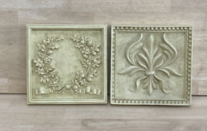 Baroque Acanthus 3D Embossed 8” x 8” Wall Hanging Decor or Free Standing