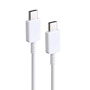 Ladekabel Datenkabel USB-C auf USB-C TYPE-C passt für SAMSUNG GALAXY Weiß - Bild 1 von 6