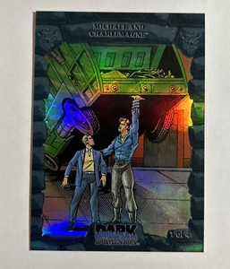 1993 Dark Dominion Holofoil Michael and Charlemagne 1 Of 4
