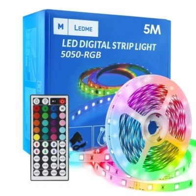 Kit Striscia Led Rgb 12v 24w Ip20 5mt ES ESLM2404 - Immagine 1 di 3