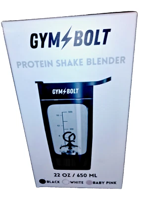 Botella agitadora eléctrica de 22 oz, botellas de color negro y rosa. Foto 1 de 3