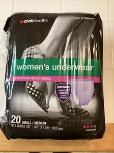 CVS Women’s Underwear Pull Up Size Small/medium 20 Per Pkg (3 Pkgs) - Picture 1 of 1