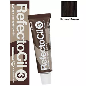 REFECTOCIL Eyebrow Eyelash Tint GEL/HENNA NEW 15ml NATURAL BROWN 3 **AUTHENTIC - Picture 1 of 4