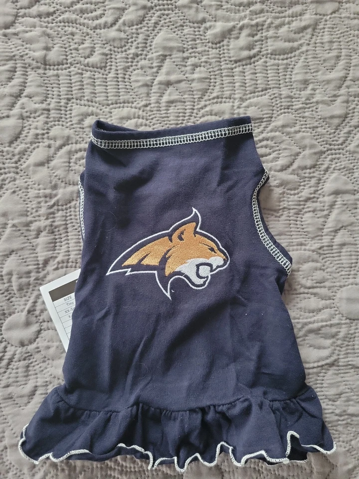 VESTIDO DE MODA ALL STAR DOGS Montana State talla xx-pequeño nuevo con etiquetas Foto 1 de 4