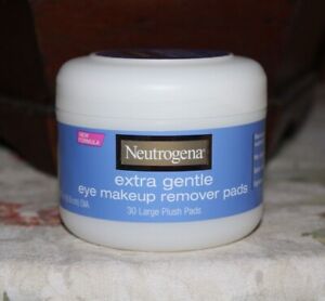 NEW! On hand Neutrogena Extra Gentle Eye Makeup Remover Pads 30 ea