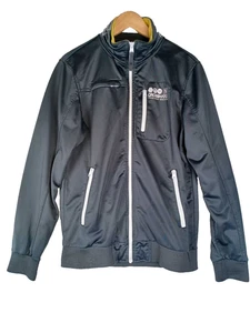 Crosshatch Mens Zip Jacket Size Medium Dark Grey - Picture 1 of 8
