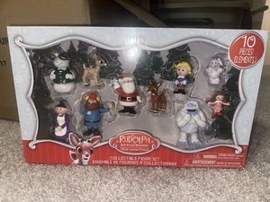 NUOVO Rudolph la renna dal naso rosso set 10 pezzi figure multicolore di Just Play - Foto 1 di 2