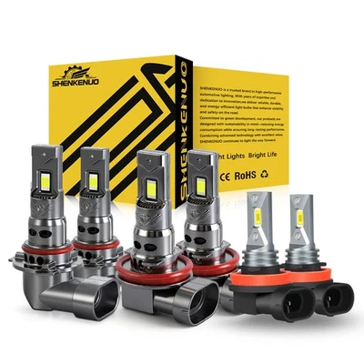 For 2011-2017 Nissan Quest LED Headlight High Low Beam Beam Fog Light Bulbs - Image 1 of 4