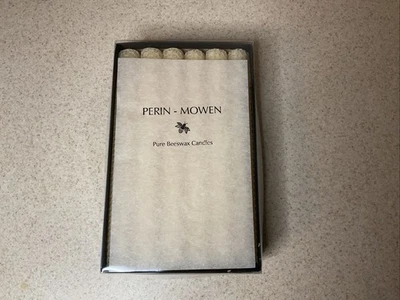 "Docena de velas de cera de abejas Perin-Mowen velas de 8 pulgadas por 7/8""" Foto 1 de 2