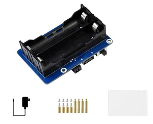 Zasilacz bezprzerwowy UPS HAT do Raspberry Pi 5/4B / 3B + / 3B, obsługa Po... - Zdjęcie 1 z 7