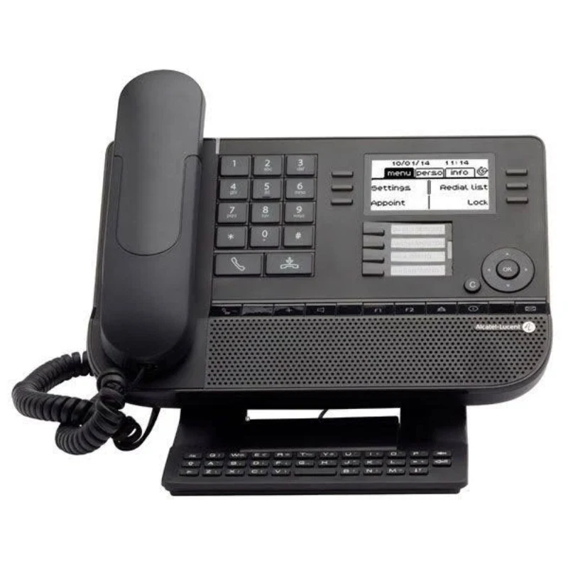 Alcatel Lucent 8028 IP Premium Deskphone Black Azerty Keyboard Refurbished - Image 1 of 2