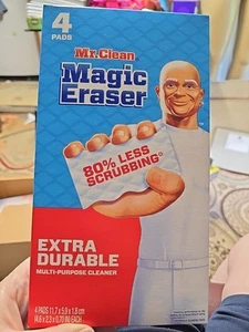 Mr. Clean Magic Eraser Extra Durable, Cleaning Pads with 4 Count (Pack of 1) New - Picture 1 of 3