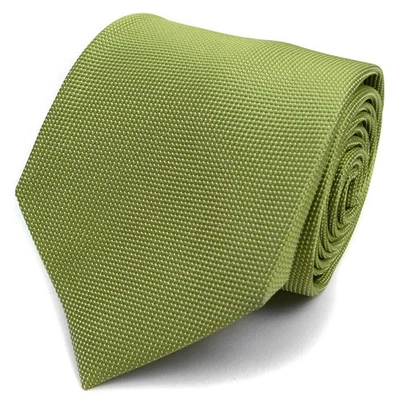 Corbata de microfibra de color liso para hombre tejida de 3,25 pulgadas de ancho y 57 pulgadas de largo Foto 1 de 4