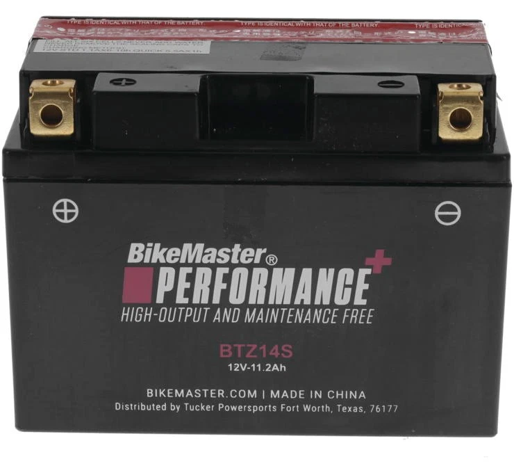 Hi-Performance Maintenance Free Battery BikeMaster 781383 Replaces YTZ14S Foto 1 de 2
