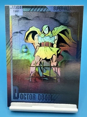 ERROR PRINT - Marvel Universe Series II 1991 Doctor Doom Hologram H-4 RARE - Image 1 of 4