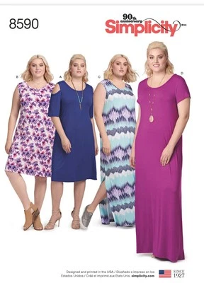 Simplicity Pattern - S8590 - Sizes 1XL-5XL - Image 1 of 3