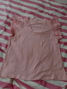 Cute Pink Savida Strechy Tshirt L - Picture 1 of 9