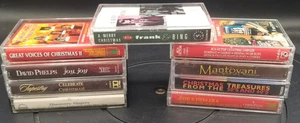 Lot de 9 cassettes de chansons de Noël, Sinatra, Crosby, Phelps, classique, chorale - Photo 1/13