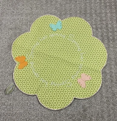 Midwest CBK Spring Table Doilly Fabric ad Felt Embroidered Easter 14 inch NWT - Image 1 of 4