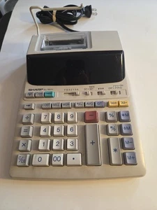 Sharp EL-1801V 12 Digit, 2 Color Compact Printing Calculator - Picture 1 of 7