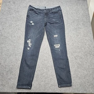 Jeans donna White House Black Market The Skinny effetto invecchiato taglia 12 blu - Foto 1 di 12