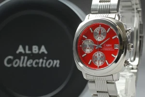 Near MINT Seiko Alba V657-7040 Cabin Limited Chronograph Quartz Mens Watch JAPAN - Picture 1 of 11