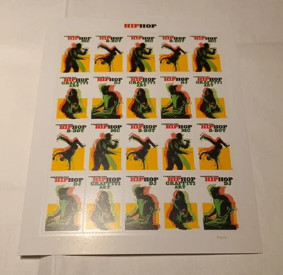 Scott 5480-83 - Hip Hop Sheet of 20 Forever Stamps - MNH Self Adhesive - Image 1 of 2