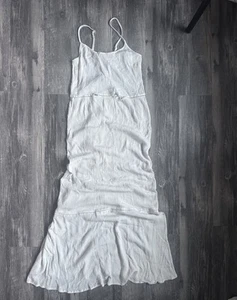 Coachella Collection by H&M Boho Maxi Festival Dress SZ 6 Natural Flowy Dress - Picture 1 of 10