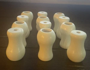 Wood Tassels White X 12 Blind Pull Cord Knobs For Window Blinds & Fans Etc - Picture 1 of 3