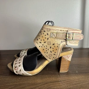 L’Artiste by Spring Step Bernadette braune Leder Sandalen mit Absatz Gr. 40 - Bild 1 von 7