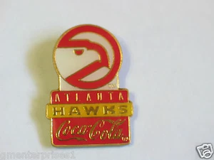 Vintage Atlanta Hawks, Coca-Cola Sponsor, Lapel, Hat Tac Tack - Picture 1 of 1