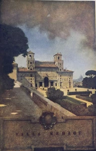 1904 Maxfield Parrish Illustrationen römische Villen Villa Medici Villa Chigi - Bild 1 von 5